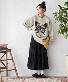 WEGO オーバーフィットジャガードプルオーバー