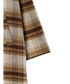 Green Parks ・ＥＬＥＮＣＡＲＥ　ＤＵＥ　シャギーチェックミドルコート