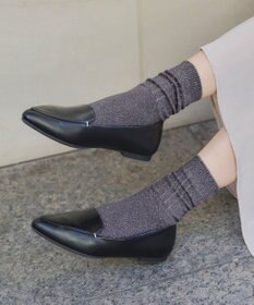 Tiaclasse シャイニーリブソックス