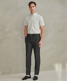 GOTAIRIKU 新素材セットアップ【通気性抜群/洗える/シワになりにくい】カラミプリントストレッチセットアップ パンツ