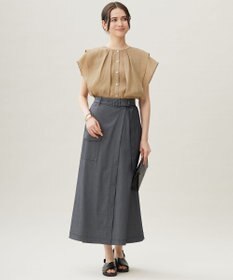 自由区 L シアーラミーローンフリル ブラウス