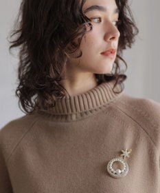 組曲 S ウールカシミヤミックス ロールネックニット