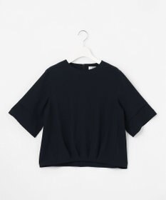 J.PRESS LADIES 【セットアップ対応・人気素材】Light ジョーゼット クルーネック ブラウス