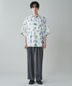 WEGO トロミ　ベルト付きワイドスラックス