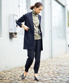 ICB 【洗える】リバーストレッチジャージー ハイネックプルオーバー