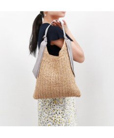 UNBILLION カシュカシュ cachecache / 下がりグログラン柄編みトートバッグ