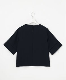 J.PRESS LADIES 【セットアップ対応・人気素材】Light ジョーゼット クルーネック ブラウス