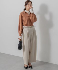 組曲 【加藤ローサさん着用】ハンサムツイルカーヴィーパンツ