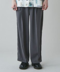 WEGO トロミ　ベルト付きワイドスラックス