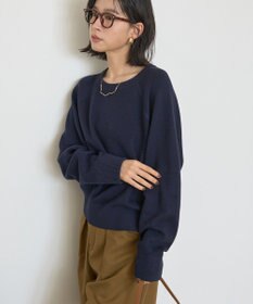 AMERICAN HOLIC ソフトコットンスウェットライクニットトップス