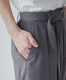 WEGO トロミ　ベルト付きワイドスラックス