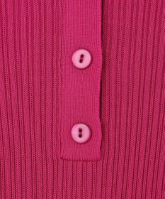 ICB L マーセライズコットンポロ ニット