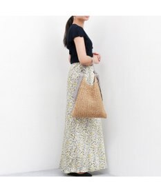 UNBILLION カシュカシュ cachecache / 下がりグログラン柄編みトートバッグ