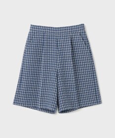 GRACE CONTINENTAL チェックツイードハーフパンツ