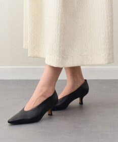 INTER-CHAUSSURES 【ANGEL ALARCON】ポインテッドトウディープカットパンプス