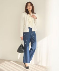 Feroux 【洗える】リボンタイ ブラウス