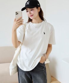 WEGO 【洗える/綿100%】USPOLOワンポイントTシャツ