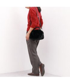 UNBILLION カシュカシュ cachecache / ミンク風エコファー2wayボックストート