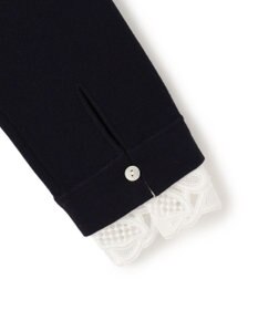 23区 S 【洗える/吊り干しOK】ヴィスコースストレッチ レース襟 ワンピース