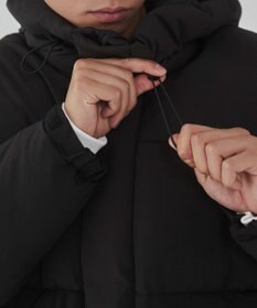 WEGO カラーブロックパテッドフードブルゾン