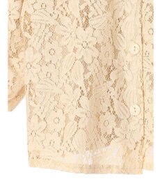 earth music&ecology フラワーレースブラウス