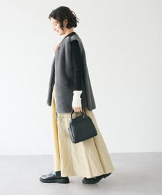 CRAFT STANDARD BOUTIQUE 洗える/とてもち配色モックネックリブニットプルオーバー/24AW