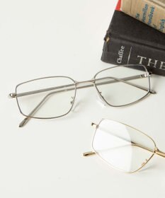 WEGO メタルフレームスクエアアイウェア