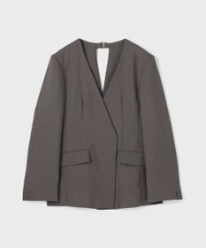 GRACE CONTINENTAL バックシャンノーカラージャケット
