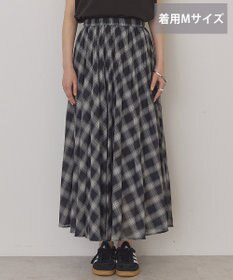 AMERICAN HOLIC 【選べる丈】チェックシアープリーツスカート
