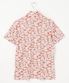 23区GOLF 【MEN】【吸水速乾/UVカット】YELL総柄プリントポロシャツ