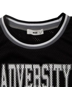 WEGO ロゴプリントメッシュタンク