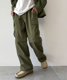 WEGO 【セットアップ対応ITEM】2WAYリップストップカーゴパンツ