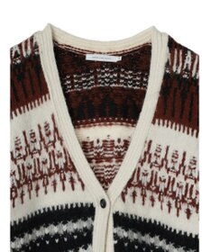 AMERICAN HOLIC フェアアイル柄ニットカーディガン