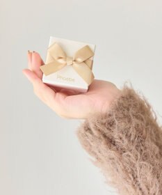 Phoebe 【数量限定】クロスネックレス&ビジューフートピアスセット/BOX&ショッパー付き