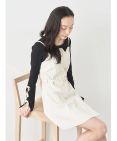 earth music&ecology トレンチ風キャミミニワンピース