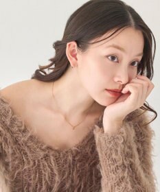 Phoebe 【数量限定】クロスネックレス&ビジューフートピアスセット/BOX&ショッパー付き