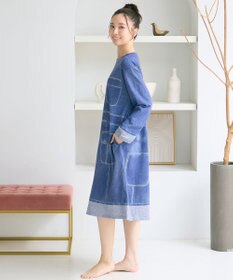 tsumori chisato SLEEP ツモリチサト ルームウエア ワンピース 長袖 綿100%(本体) ロング丈(ふくらはぎ付近) UNX557 /ワコール