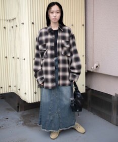 WEGO 【ユニセックス着用ITEM/SMLサイズ展開】チェックネルシャツ