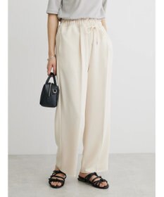 Green Parks イージーウエストセンタープレスストレートパンツ