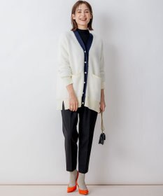 組曲 ナイロンファーニット カーディガン