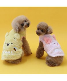 PET PARADISE ディズニー くまのプーさん お顔ハーフジップベスト 小型犬