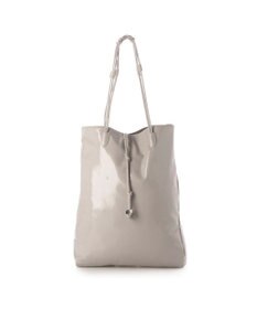 UNBILLION カシュカシュ cachecache / エナメル調結びハンドルA4サイズトート