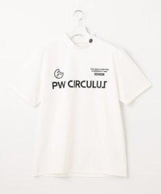 PW CIRCULUS 【MEN】【ストレッチ】ロゴ モックネック シャツ