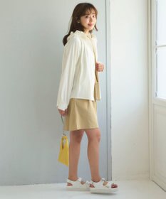 Feroux 【接触冷感・UVカット・吸水速乾】ラッシュガードフリル パーカー