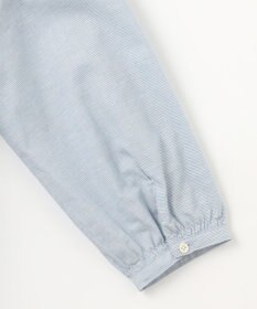 J.PRESS LADIES L 【洗える】BEZピンチェック ボリュームスリーブ ブラウス