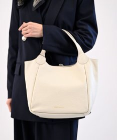 Hekhèr Le Style de Vie 【日本製/セレモニーにも】シュリンクレザー ハンドバッグ medium