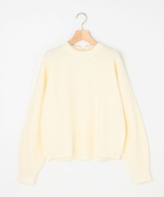 組曲 L 【先行予約・WEB限定】パール釦畦ニット プルオーバー