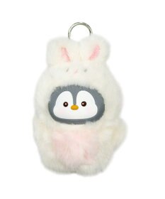 WEGO ぷっくりフサフサペンギンぬいぐるみキーホルダー