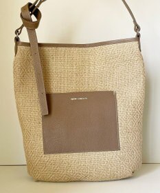 Hekhèr Le Style de Vie 【日本製 / A4サイズ対応 / 3WAY】ジュート×牛革 ショルダーバッグ large