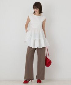 GRACE CONTINENTAL フレア切替カットトップ
